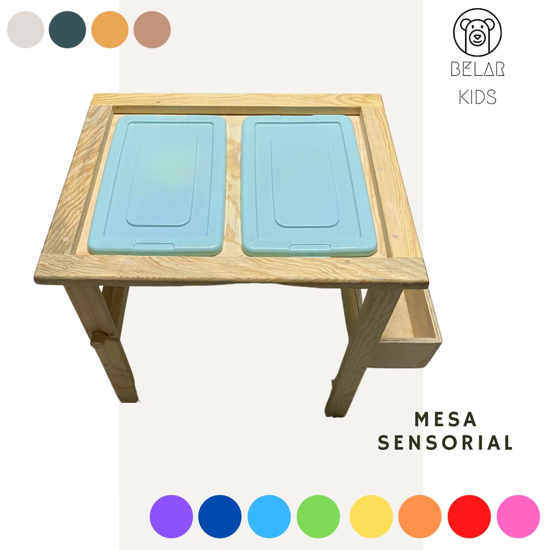 Mesa Sensorial Montessori (Pino)